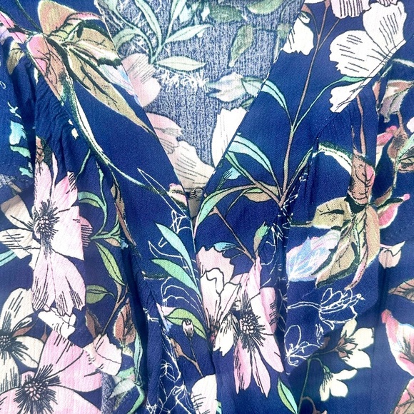 NWT Wrap Maxi Floral dress Size Small‎ Cap Sleeve by Sofia Vergara - Picture 4 of 13